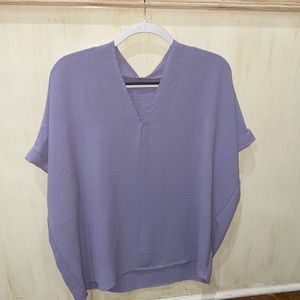 Lightweight Blouse with Short Dolman Sleeves